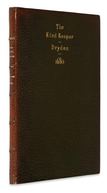 ENGLISH PLAYS  DRYDEN, JOHN.  The Kind Keeper; or, Mr. Limberham: A Comedy.  1680